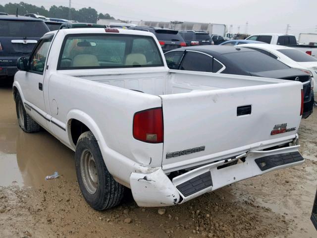 1GTCS14Z2S8538354 - 1995 GMC SONOMA WHITE photo 3