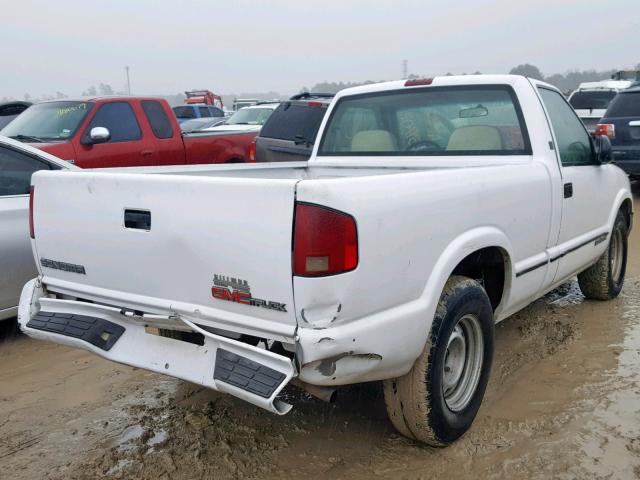 1GTCS14Z2S8538354 - 1995 GMC SONOMA WHITE photo 4