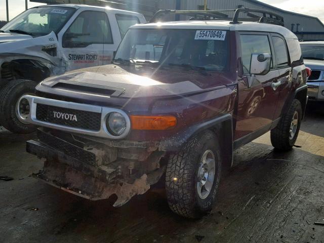 JTEBU11F08K004826 - 2008 TOYOTA FJ CRUISER RED photo 2