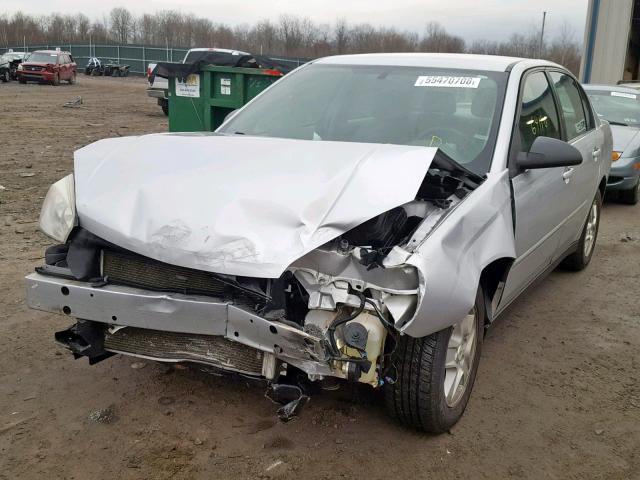 1G1ZT52805F313156 - 2005 CHEVROLET MALIBU LS SILVER photo 2