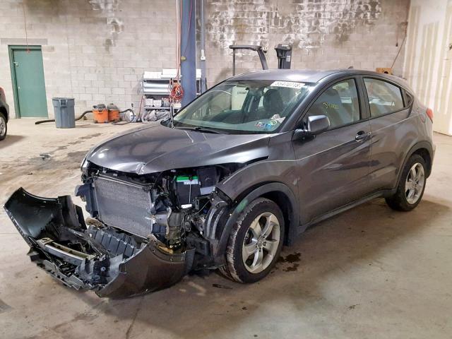 3CZRU6H39GM707872 - 2016 HONDA HR-V LX GRAY photo 2