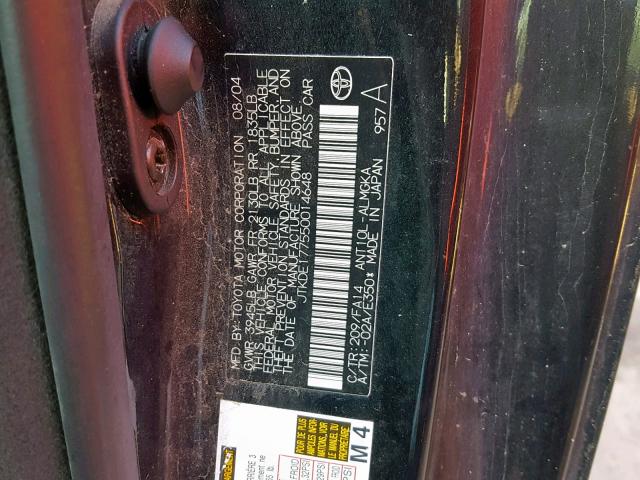 JTKDE177550014648 - 2005 TOYOTA SCION TC Qara foto 10