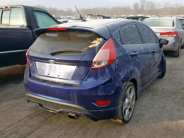 3FADP4GX6GM111222 - 2016 FORD FIESTA ST BLUE photo 4