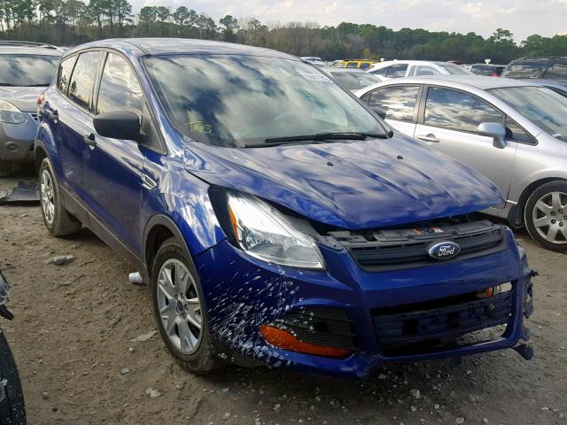 1FMCU0F79FUC35273 - 2015 FORD ESCAPE S BLUE photo 1