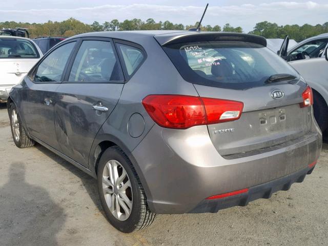 KNAFU5A27B5417923 - 2011 KIA FORTE EX SILVER photo 3