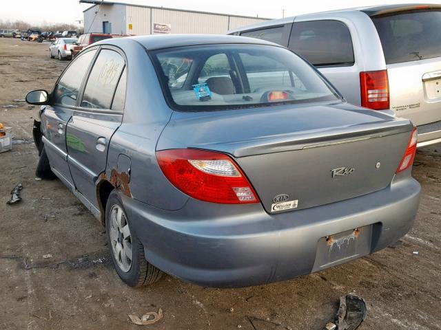 KNADC123416062986 - 2001 KIA RIO BLUE photo 3