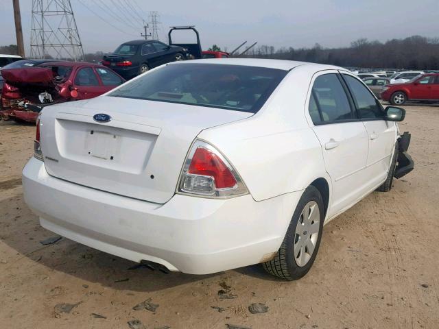 3FAHP06Z37R101571 - 2007 FORD FUSION S WHITE photo 4