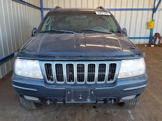 1J8GW58JX3C560823 - 2003 JEEP GRAND CHER BLUE photo 9