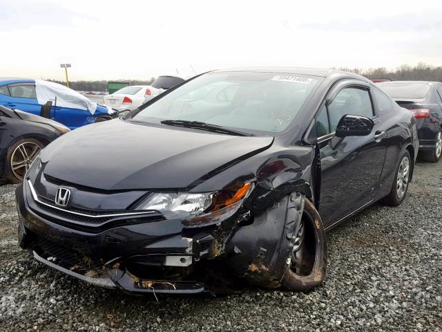 2HGFG3B51EH502763 - 2014 HONDA CIVIC LX BLACK photo 2