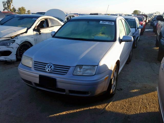 3VWSK69M61M183279 - 2001 VOLKSWAGEN JETTA GLS SILVER photo 2