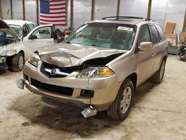 2HNYD18896H503029 - 2006 ACURA MDX TOURIN GOLD photo 2