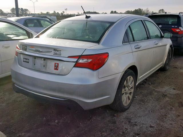 1C3CCBAB3CN169067 - 2012 CHRYSLER 200 LX SILVER photo 4