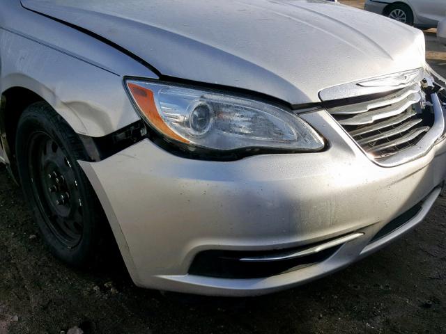 1C3CCBAB3CN169067 - 2012 CHRYSLER 200 LX SILVER photo 9