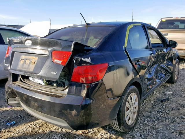 KNAFU4A20A5823809 - 2010 KIA FORTE EX BLACK photo 4