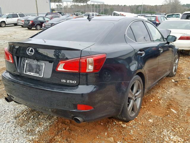 JTHBF5C27C5177300 - 2012 LEXUS IS 250 BLACK photo 4