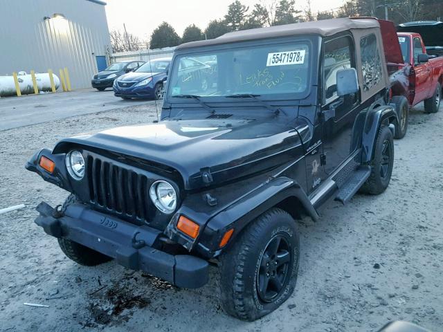 1J4FA59S3YP701430 - 2000 JEEP WRANGLER / BLACK photo 2