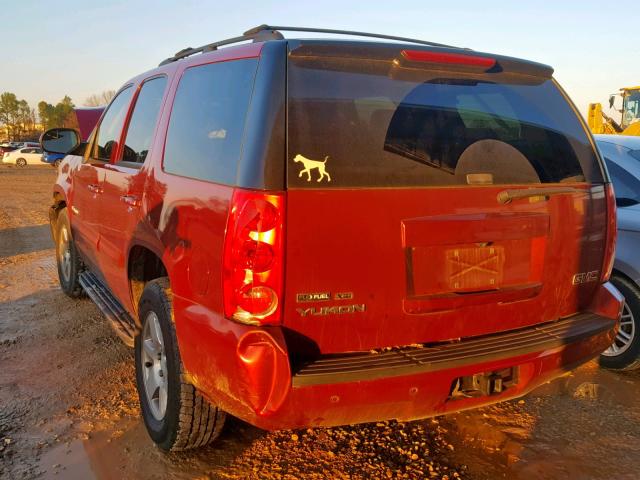 1GKEC23319R122216 - 2009 GMC YUKON SLE RED photo 3