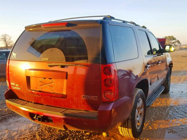 1GKEC23319R122216 - 2009 GMC YUKON SLE RED photo 4