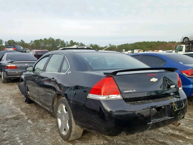 2G1WD58C189157587 - 2008 CHEVROLET IMPALA SUP 黑色 照片 3