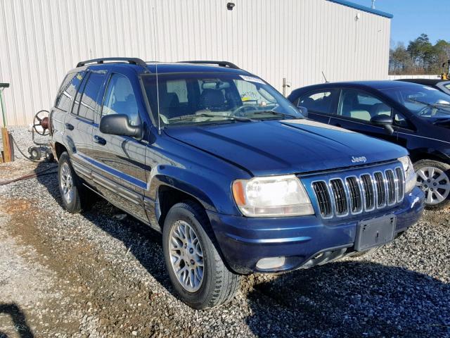 1J8GW58N62C331217 - 2002 JEEP GRAND CHER BLUE photo 1