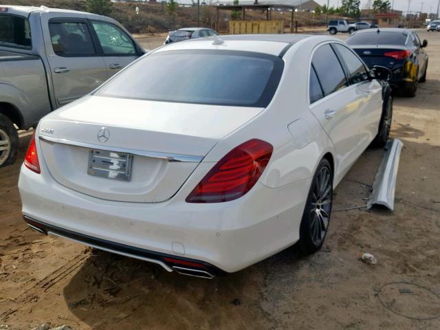 WDDUG8CB0EA023939 - 2014 MERCEDES-BENZ S 550 WHITE photo 4