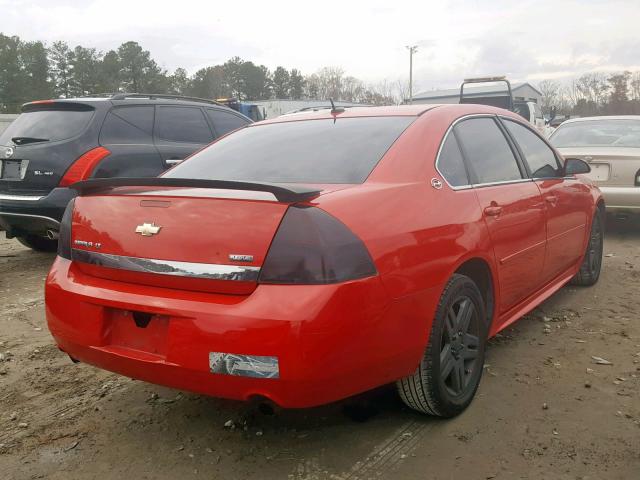 2G1WC57M991164008 - 2009 CHEVROLET IMPALA 2LT RED photo 4