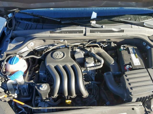 3VW2K7AJ9EM329932 - 2014 VOLKSWAGEN JETTA BASE GRAY photo 7