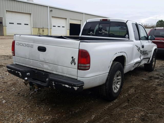 1B7GL22X8WS623519 - 1998 DODGE DAKOTA WHITE photo 4