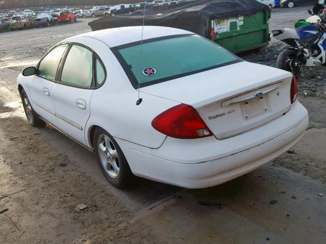 1FAFP55U61A163140 - 2001 FORD TAURUS SES WHITE photo 3