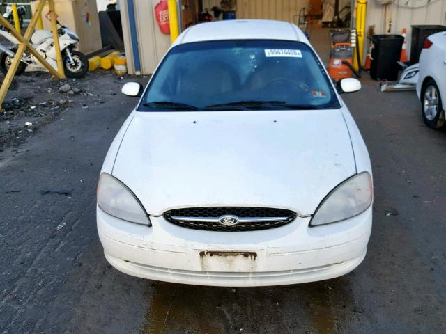 1FAFP55U61A163140 - 2001 FORD TAURUS SES WHITE photo 9