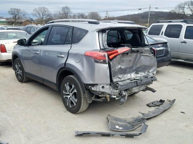 2T3ZFREV5JW428058 - 2018 TOYOTA RAV4 LE SILVER photo 3