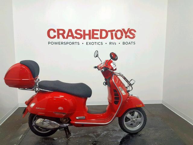 ZAPM459L395007989 - 2009 VESPA GTS 250 RED photo 1