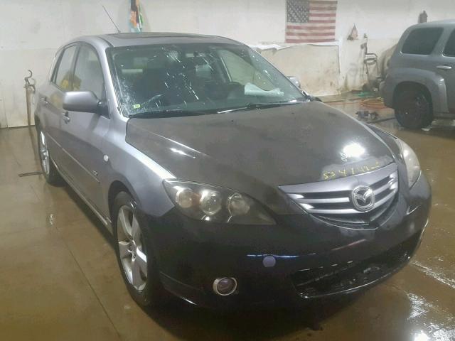 JM1BK343441204115 - 2004 MAZDA 3 HATCHBAC GRAY photo 1