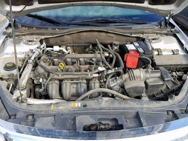 3FAHP0GA5BR341044 - 2011 FORD FUSION S SILVER photo 7