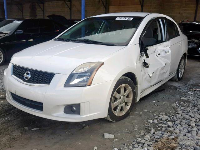 3N1AB6AP9CL641235 - 2012 NISSAN SENTRA 2.0 WHITE photo 2