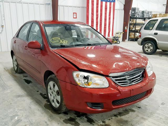 KNAFE121185507394 - 2008 KIA SPECTRA EX RED photo 1