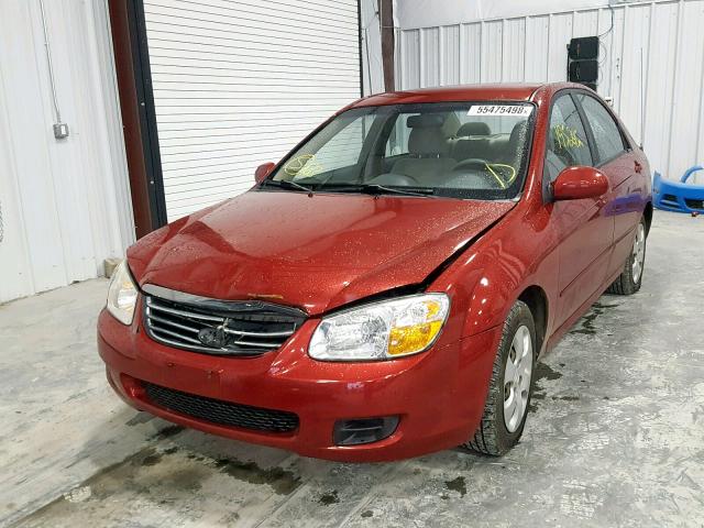 KNAFE121185507394 - 2008 KIA SPECTRA EX RED photo 2