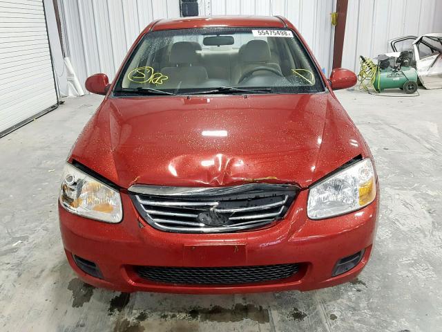 KNAFE121185507394 - 2008 KIA SPECTRA EX RED photo 7