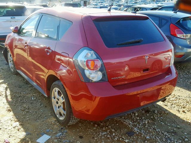 5Y2SP67079Z461444 - 2009 PONTIAC VIBE BURGUNDY photo 3