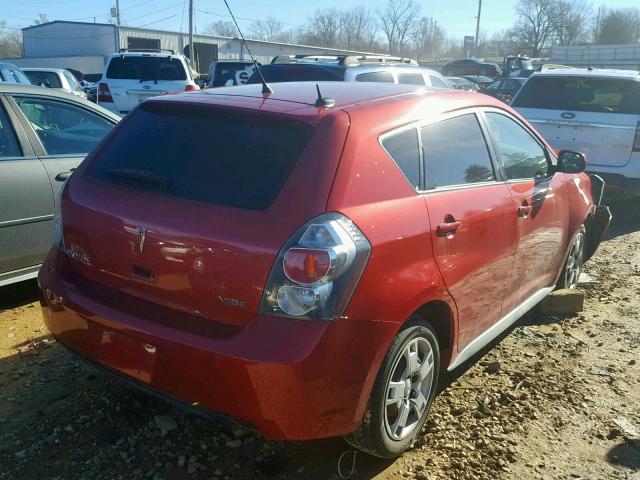 5Y2SP67079Z461444 - 2009 PONTIAC VIBE BURGUNDY photo 4