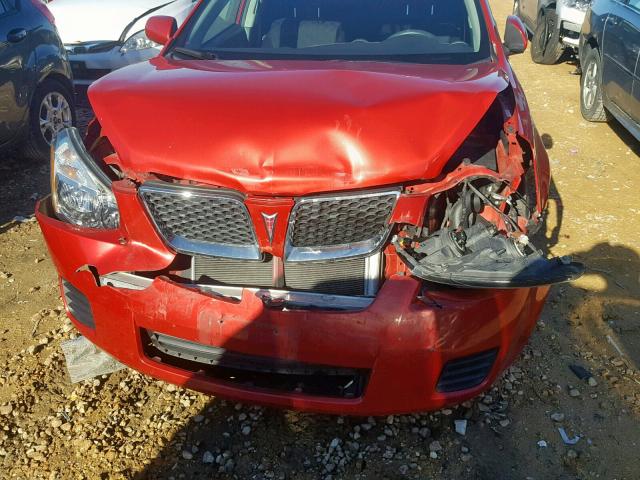 5Y2SP67079Z461444 - 2009 PONTIAC VIBE BURGUNDY photo 9