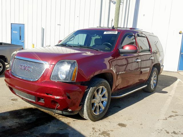 1GKEC63838J155525 - 2008 GMC YUKON DENA BURGUNDY photo 2