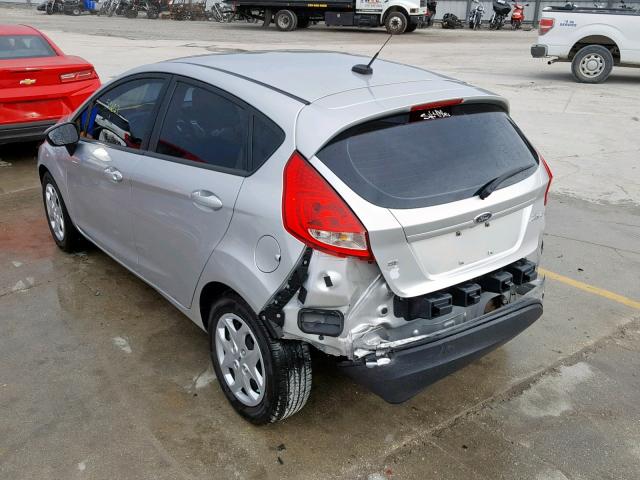 3FADP4EJ8CM186531 - 2012 FORD FIESTA SE SILVER photo 3