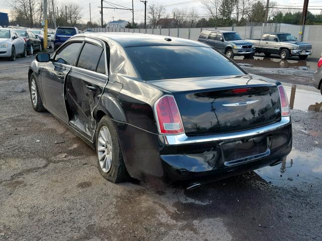 2C3CCAAG0DH527712 - 2013 CHRYSLER 300 BLACK photo 3