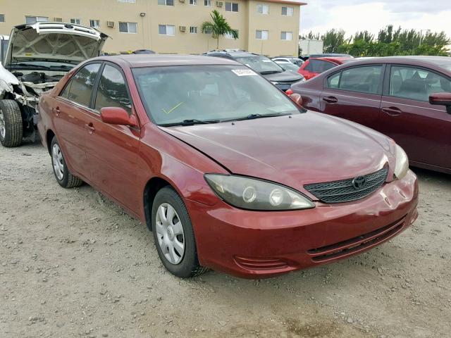 4T1BE32K73U256784 - 2003 TOYOTA CAMRY RED photo 1