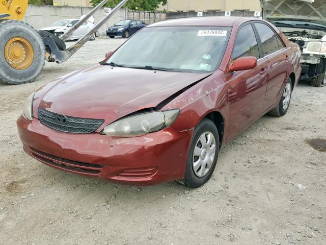 4T1BE32K73U256784 - 2003 TOYOTA CAMRY RED photo 2