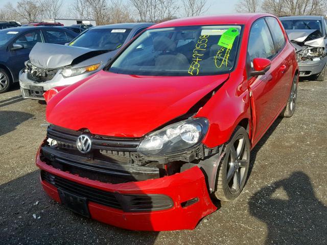 WVWBB7AJ3DW115777 - 2013 VOLKSWAGEN GOLF 红色 照片 2