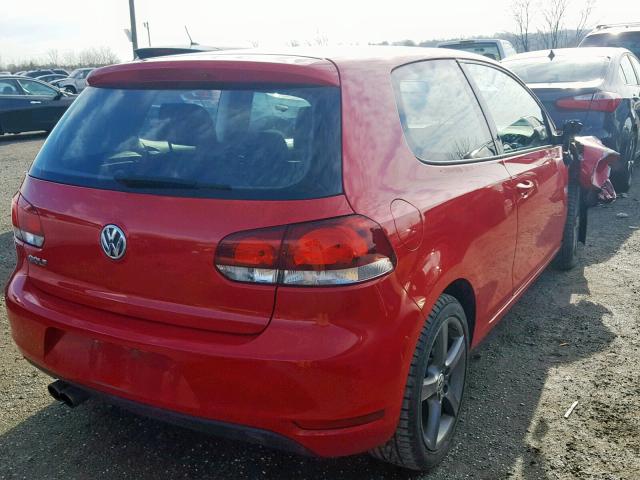 WVWBB7AJ3DW115777 - 2013 VOLKSWAGEN GOLF 红色 照片 4