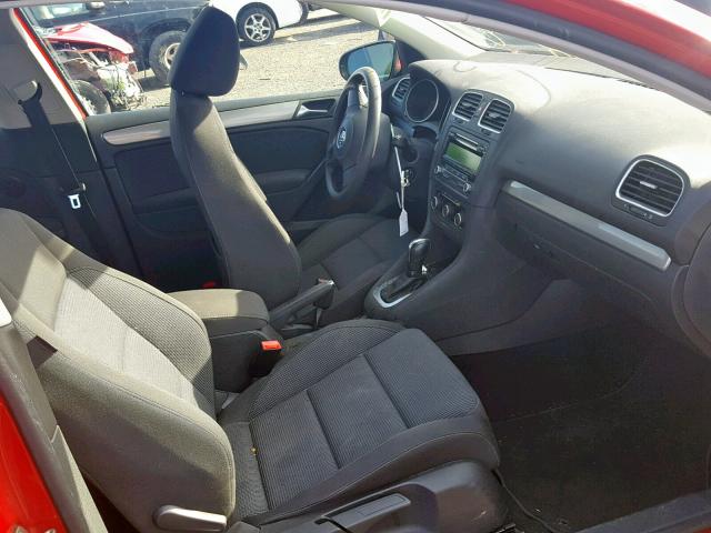 WVWBB7AJ3DW115777 - 2013 VOLKSWAGEN GOLF 红色 照片 5