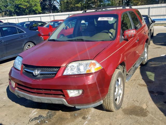 2HNYD18603H555630 - 2003 ACURA MDX TOURIN RED photo 2